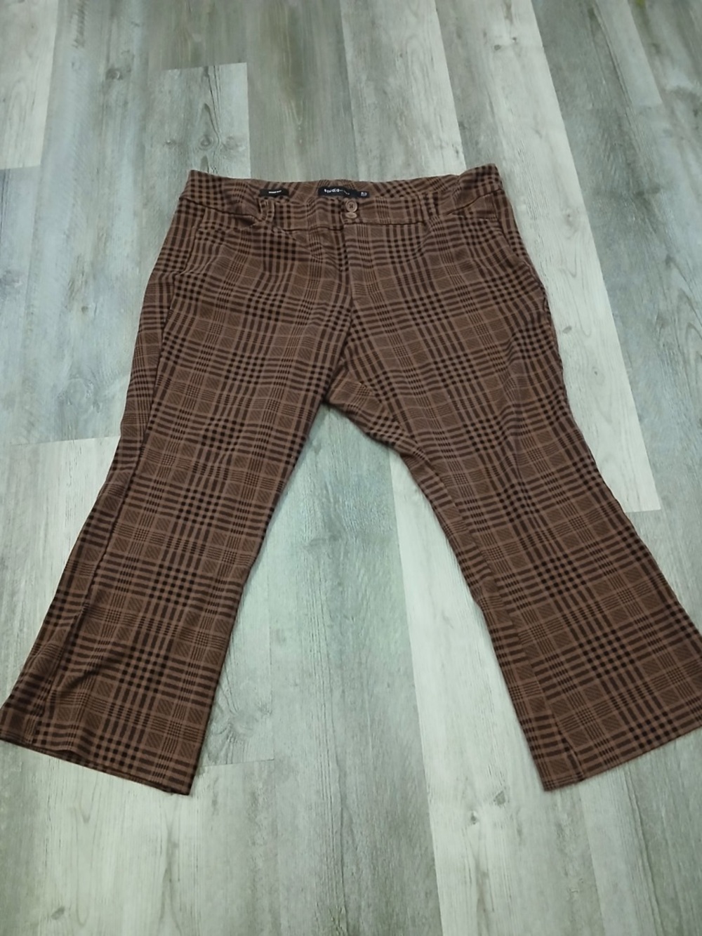 torrid Brown Plaid Boot Cut Pants
